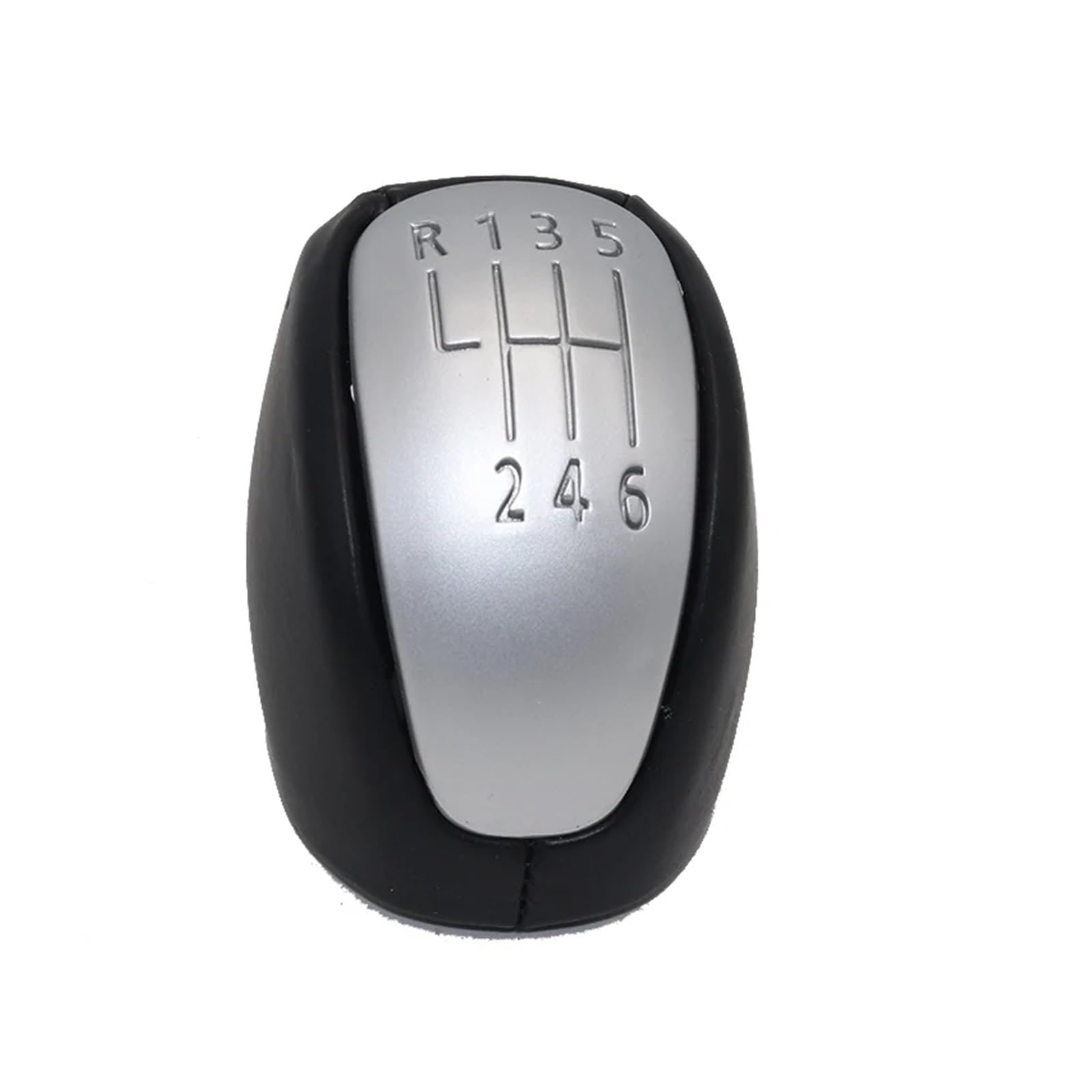 Shift Gear Knob Cover For Koleos I For MK1 2007-2016 Manual Shifter Lever Handle 6 Speed Gear Shift Knob(White)