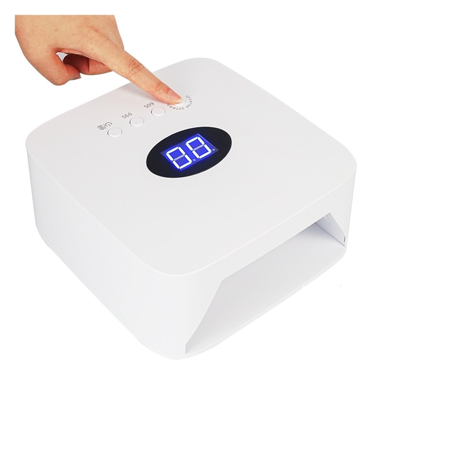 Lampara Uñas Semipermanentes, Lámpara de uñas LED UV de 54W, máquina secadora de esmalte de Gel inalámbrica recargable for uñas, luz UV for uñas, manicura profesional inalámbrica ,para el hogar y el s