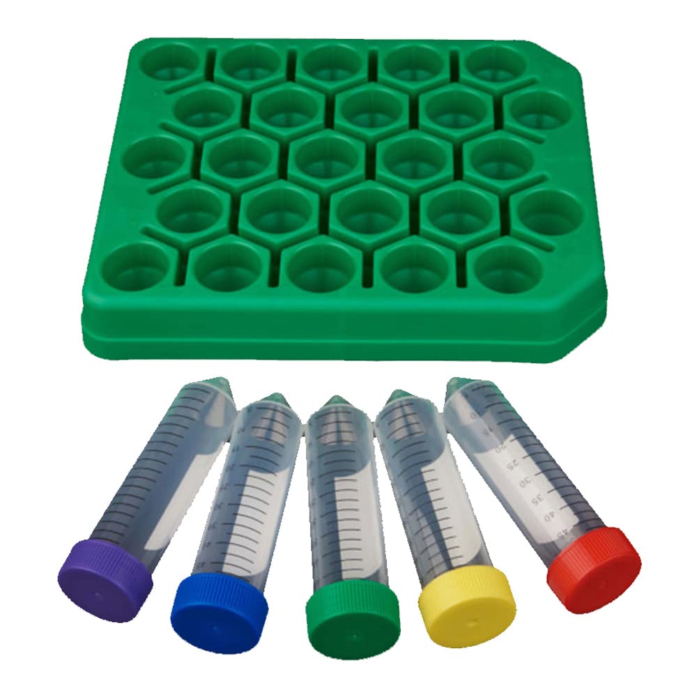 CELLTREAT 230421A - Tubo de centrífuga (50 ml, tapa de varios colores, bolsa estéril, polipropileno, 500 unidades)