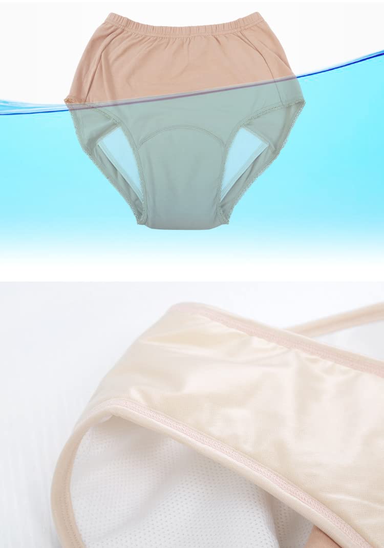 Couche Lavable pour Adultes - Pantalons d'incontinence pour Femmes pour Les fuites de vessie et Les saignements Post-Partum - sous-vêtements imperméables pour Les règles (Paquet de 2),XXL