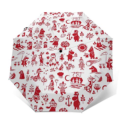 自動折り傘 ムーミン メンズ レディース 耐強風 人気新品 ワンタッチ 梅雨対策 晴雨兼用 日傘 超撥水 自動開閉 大きい 頑丈な ビッグサイズ ギフト 大きい 折り畳み傘 自動開閉