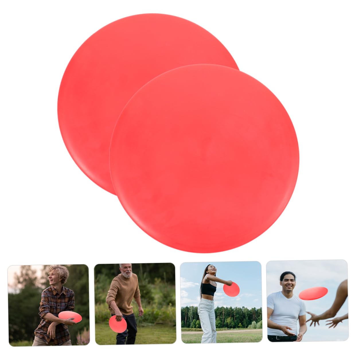 BESTonZON 2Pcs Softball Pitching Development Discs Reusable Outdoor Training Discs for Disc Golf Enhanced Pitching Control for All Levels Beginners to Enthusiasts