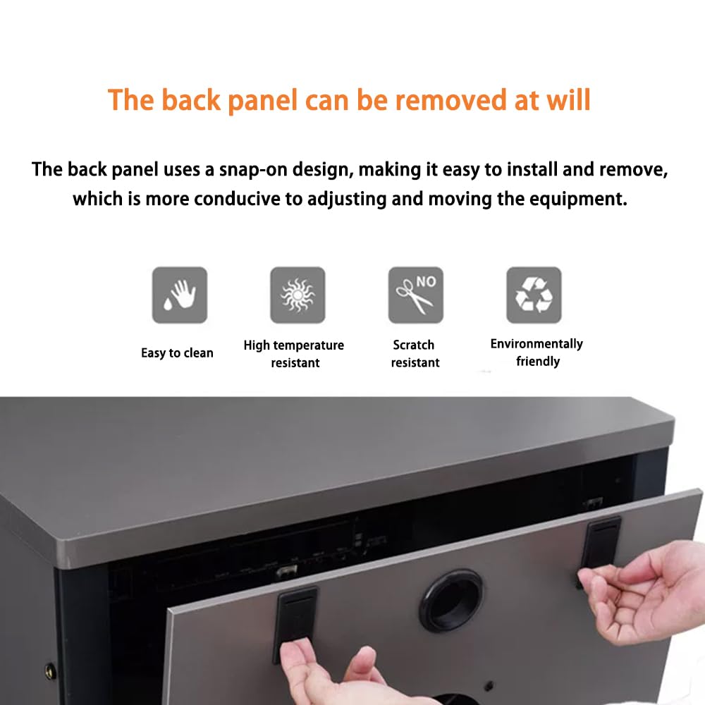 Estante para amplificador de equipos audiovisuales 11U, 63 cm de alto, estructura estable, gran capacidad de carga, gabinete KTV