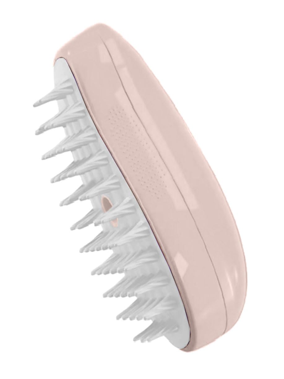 Stock Lider-Cepillo de vapor para gatos, cepillo de pelo de gato con vapor, nuevo cepillo limpiador de vapor 3 en 1, cepillo limpiador de vapor para mascotas, cepillo de pelo para mascotas (ROSA)