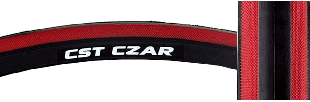CST Czar Tire - Black/Red, 650c x 23