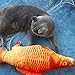 ywzmsd Catnip Toys Simulation Plush Fish Shape Doll Realistic Interactive Cat Bite Supplies 3PCSSimulation Fish Plush Toy