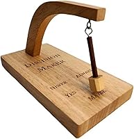 Vista 1 de MSUIINT Tomador de decisiones, balancea el péndulo estándar y encuentra la respuesta a tu pregunta, selector magnético oscilante creativo de madera