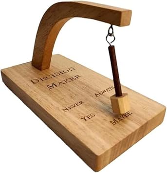 MSUIINT Decision Maker, Standard Swing the Pendulum and Find the Answer to Your Question, Wooden Creative Oscillating Magnetic Selector, Choose the Best Gift for Difficulty Disorder.yes or No Pendulum