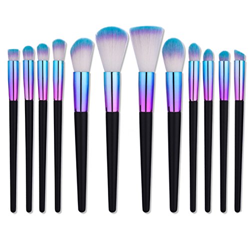 Makeup Brush Set of 12 Pcs Professional Makeup Brushes Kabuki Brush Set Face Powder Blush Eyeshadow Foundation Cosmetic Brushes