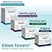 Clean Skin Club Blemish Control Clean Towels® XL, Compostable Face Towels, Light Exfoliation for Oily Skin, Eczema Association Accepted Disposable Face Towelette, Makeup Remover Dry Wipes, 50 count