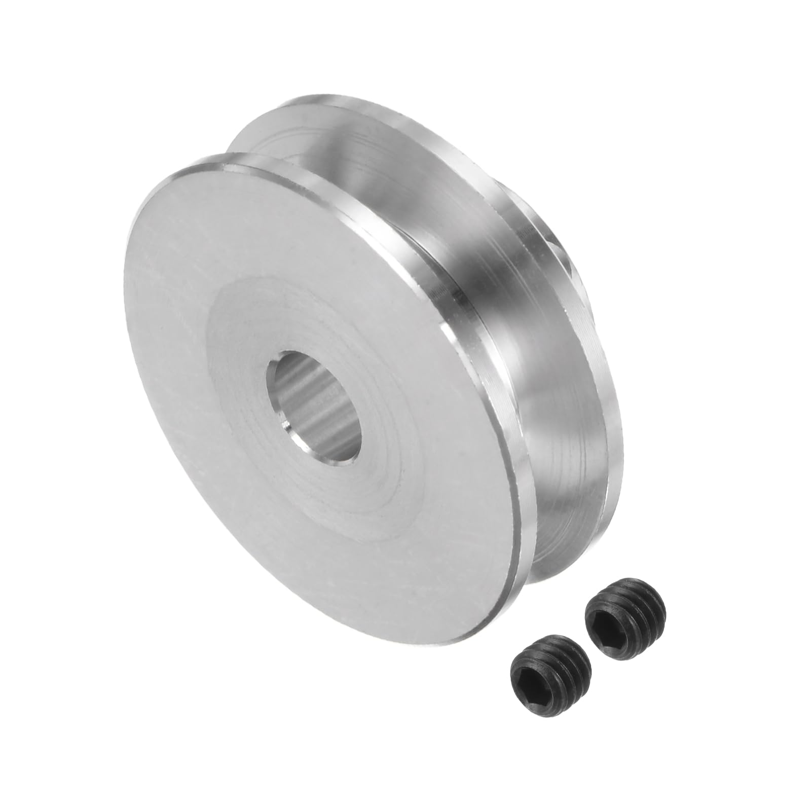 Kozelo V-Belt Pulley - [7mmBore x 31mmOutside Dia] Aluminum Alloy V-Groove Drive Pulley for 3-5mm PU Round Belt for Many Existing Drive Design