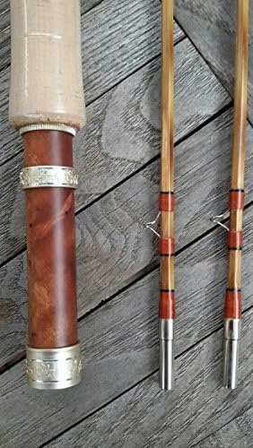New Flamed Bamboo Fly Rod,6'6" #3,2 Piece with 2 Tips