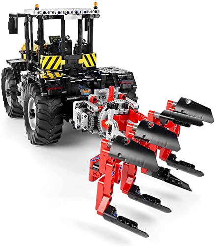 MERK Technik Traktor Ferngesteuert mit Funktionen, 4 IN 1 Landwirtschaftliche Fahrzeuge Modellbausatz für Kinder… – Bild 5