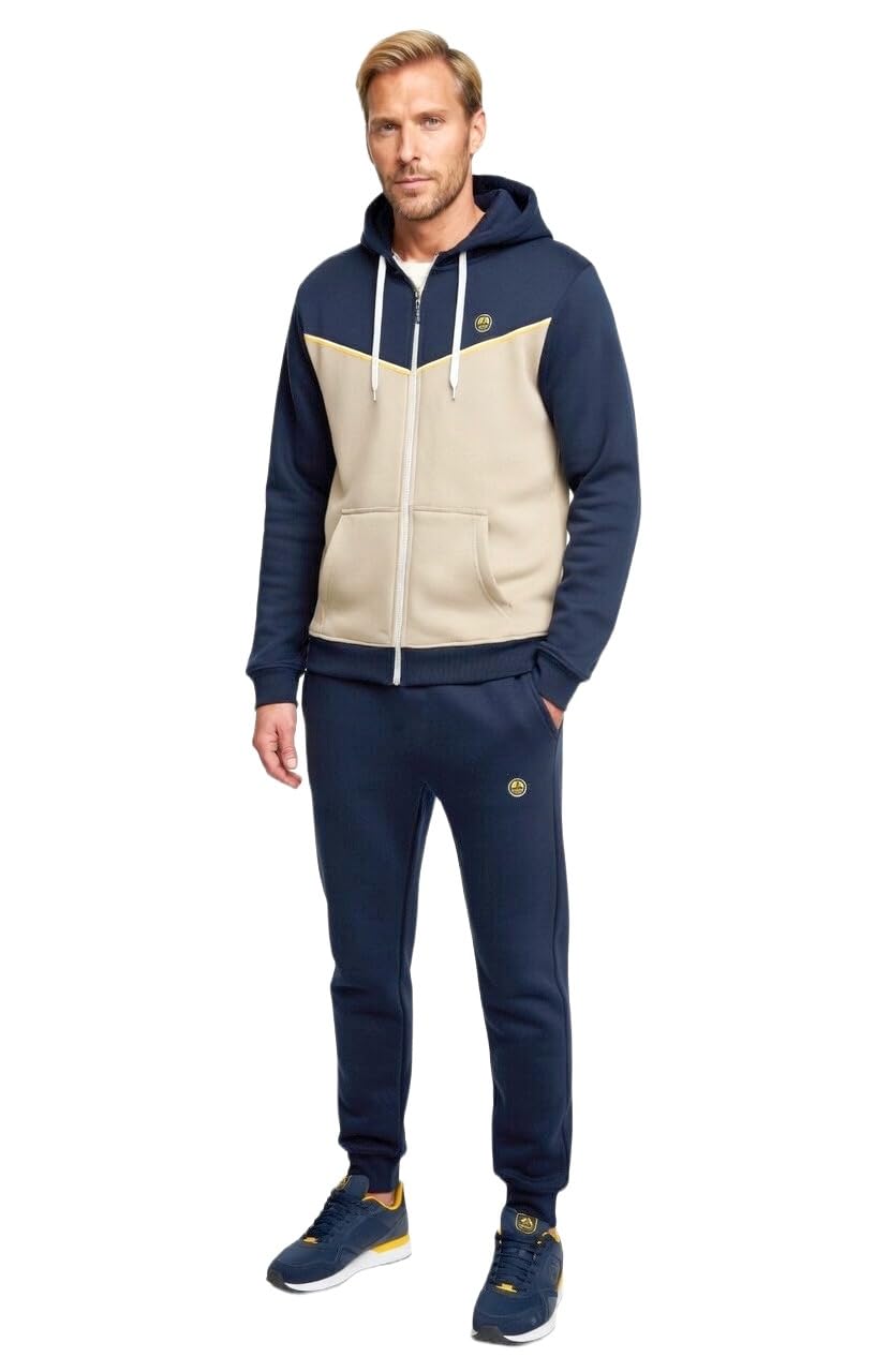 NAVY SAIL TUTA UOMO COTONE ESTIVA - TUTA UOMO COMPLETA IN FELPA DI COTONE ESTIVA - LEGGERA - 2