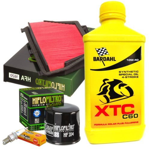  KIT TAGLIANDO PER HONDA CBR 600 RR 2007/2016 FILTRO OLIO HF204 - 1 FILTRO ARIA HFA1620 – 4 CANDELE IRIDIO NGK IMR9C-9H - 4 LITRI BARDAHL XTC C60 10W50