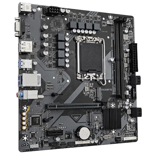 GIGABYTE B760M E Scheda madre - Supporta CPU Intel Core 14ª generazione, VRM a 6+1+1 fasi, fino a 7200 MHz DDR5 (OC), 2xPCIe 4.0 M.2, LAN 1 GbE, USB 3.2 Gen 1 - Scheda madre - Immagine 2