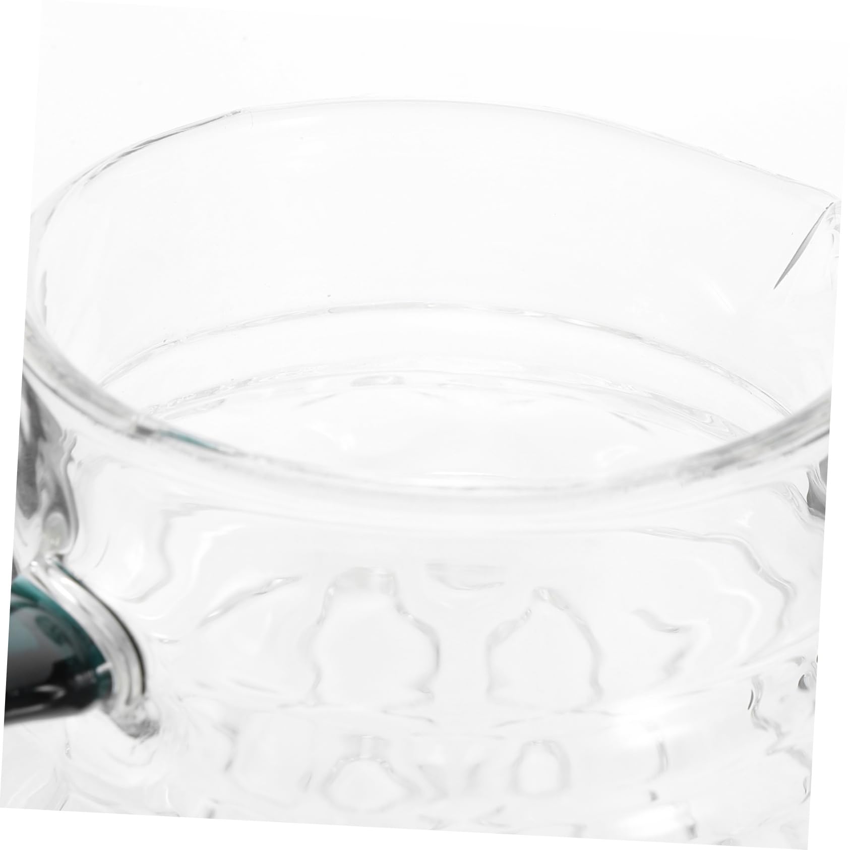 VALICLUD Jarra de Agua de Vidrio con Tapa de Madera 1,7 L Vidrio Grueso Resistente para Bebidas Frías y Calientes Uso Doméstico Familiar
