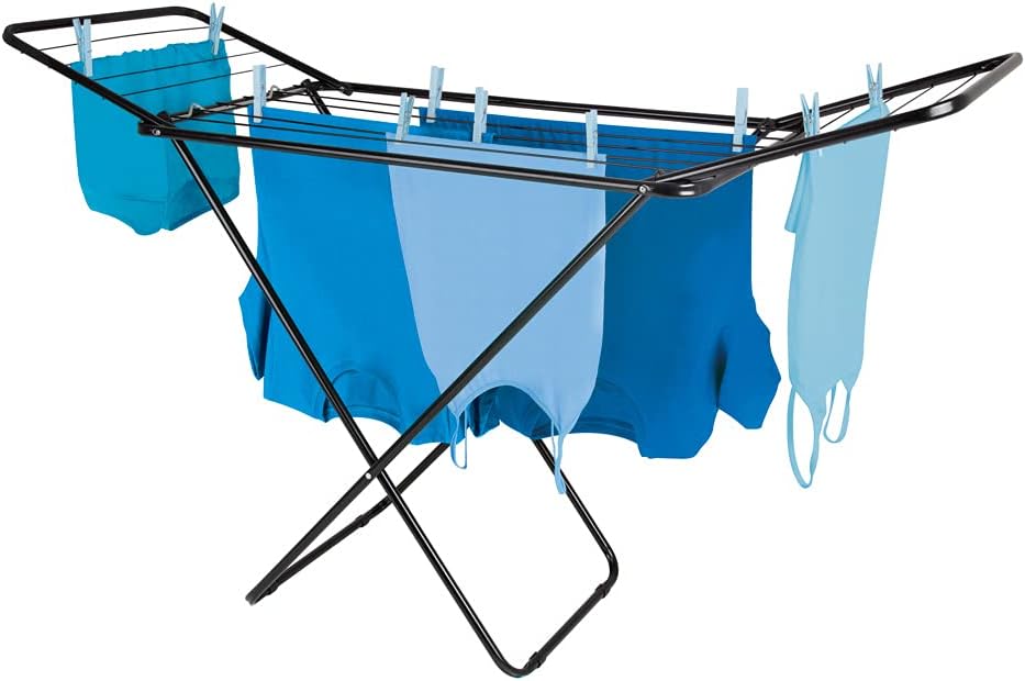 Mor - Varal De Chão Com Abas Slim Preto
