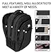 Large Travel Laptop Backpack, Business Anti Theft Slim Sturdy 18 Inch Laptops Bag with USB Charging Port, Waterproof College Computer Bag Gift for Men & Women Fits 18 Inch Notebook, Black
