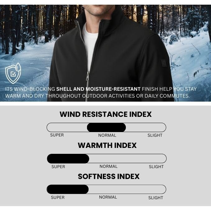 Image of Leriya Fashion Men's Winter Polyester Standard Length Jacket | Lightweight Outerwear Jacket for Men | Full Sleeve Casual Winter Outfit | Stylish Zip-Up Jackets for Daily Travel & Outdoor Use