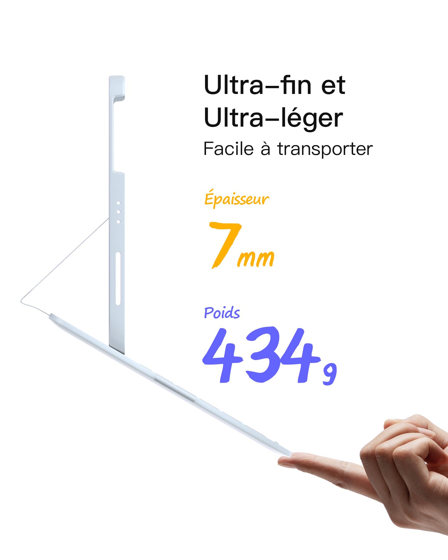 Inateck Étui Clavier iPad 10e/11e gén., Clavier Ultraléger avec Porte-Stylet pour iPad 11e (2025 11" A16)/10e (2022 10.9"), Air 11" M4/M3/M2 (2026/2025/2024), Air 5/4, Pro 11 4/3/2/1, AirTap Bleu