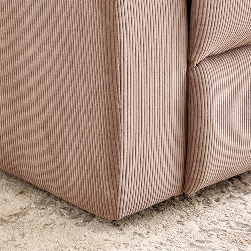 Image of Home Centre | Helios Zurich 1-Seater Fabric Recliner | Recliner Sofa for Living Room | Pine Wood, Solid Wood | Brown | 1 Year Warranty