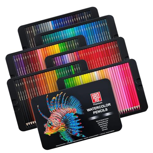 Crayons aquarelle pour débutants dessinant sans effort 180