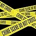 euoloar Crime Scene Do Not Cross Barricade Tape 2 Pack 3 inch X 1000 feet, Bright Yellow with a Bold Black Print, Danger/Hazardous Area, Ideal Use for Halloween Decorations, Party, Work-Site