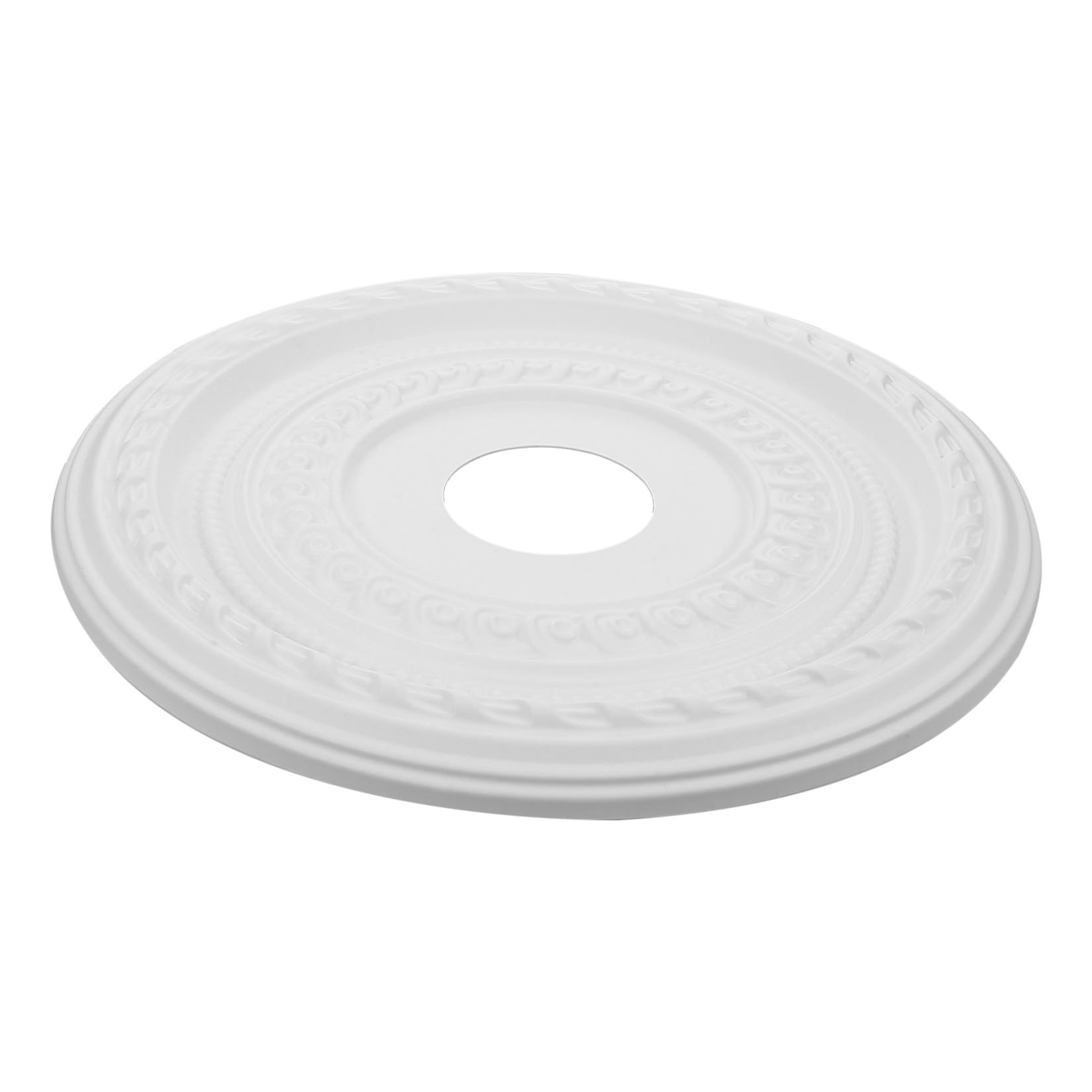 Medaglione da Soffitto Decorativo in Pu Bianco per Lampadari Moderni, Facile da Installare Alta Durata, per Illuminazione Casa ed Ufficio