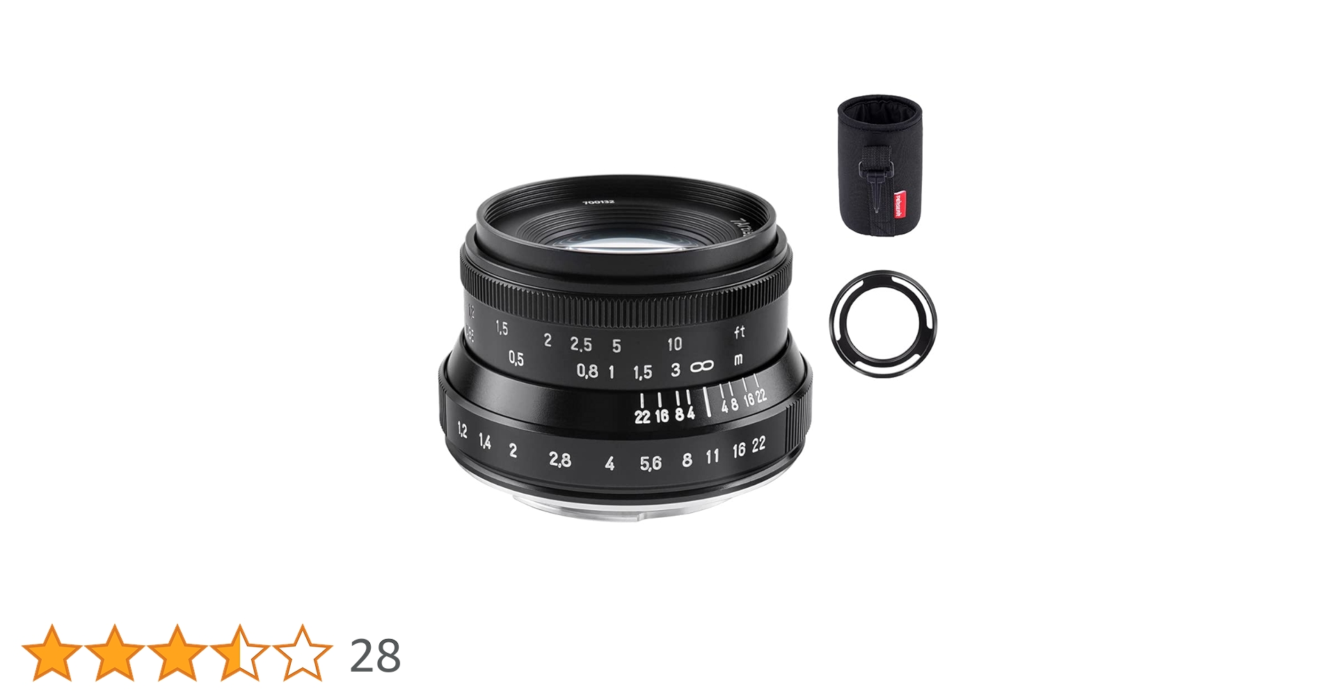 Amazon | 7artisans 35mm F1.2 V2.0 交換レンズ 二代目 Fuji X