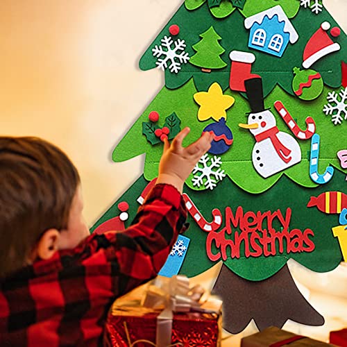 Cisolen Albero di Natale in feltro fai da te Set