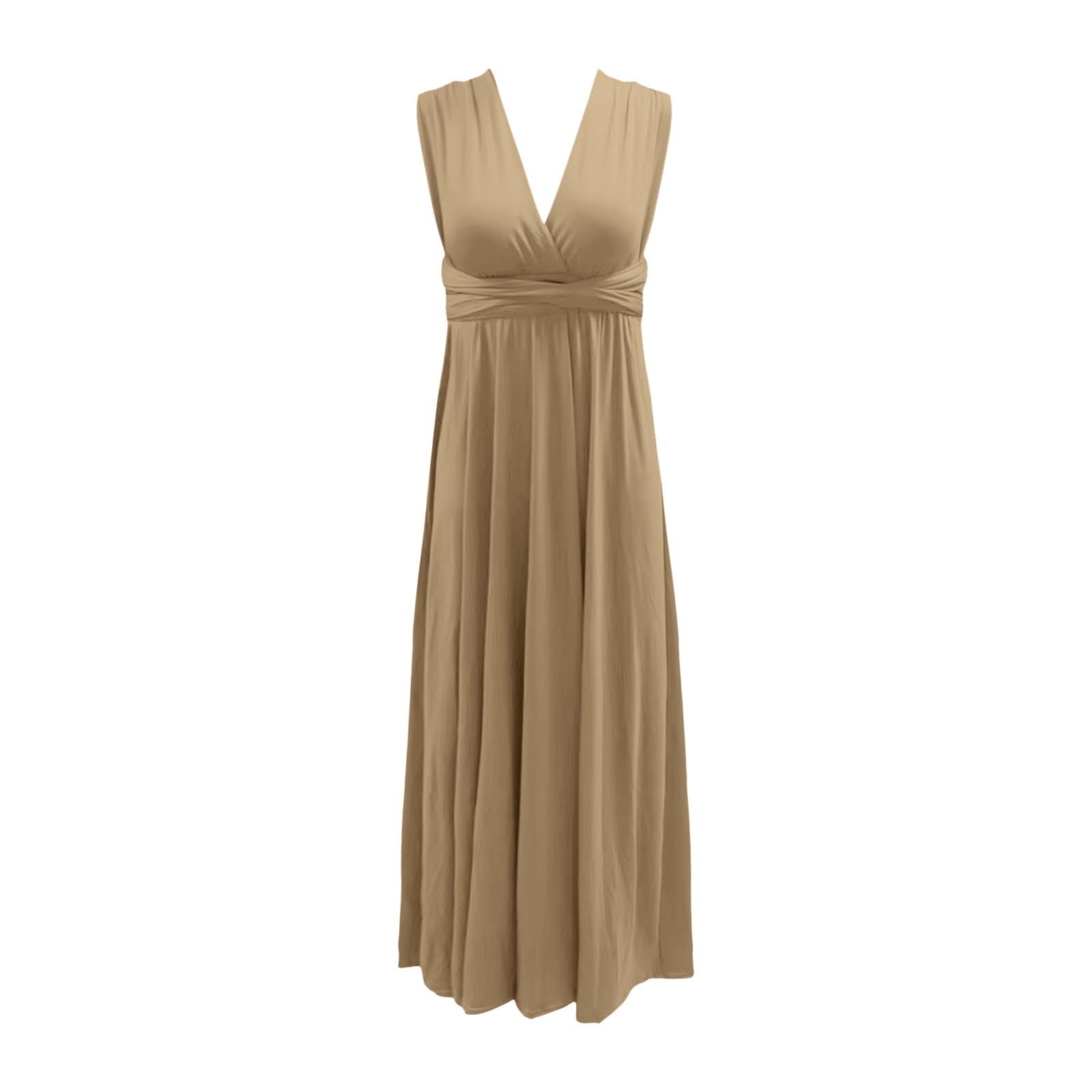 Robe Bandeau Robe Infinity Demoiselle d'honneur Femme - Robes Transformable Multiposition Robes de Soirée & Mariage Invitée Longue Élégante pour Cocktail & Cérémonie