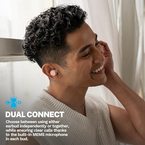 Image of JLab Go Air Pop+ Tones True Wireless Earbuds, in Ear Headphones, Bluetooth Earphones, 35H Playtime Ear Buds, Bluetooth Earbuds with Microphone, USB-C Charging Case, Dual Connect, EQ3 Sound, (474 C)