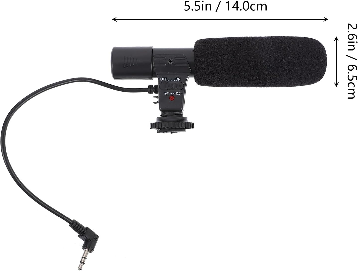 TEHAUX Camera Microphone for DSLR Camera Digital Voice Tube High Sensitivity Recording Mic for Interviews Vlogging and Photography Compatible with Phones and Cameras image 3
