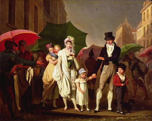 De célèbres tableaux mural sur toile l'Averse de Boilly portrait décoration chambre