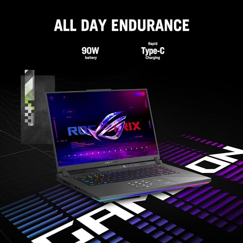 ROG Strix G16 (2024) Gaming Laptop, 16" 16:10 QHD 240Hz, GeForce RTX 4070, Intel® Core™ i9-14900HX, 32GB DDR5, 1TB PCIe SSD, Wi-Fi 6E, Windows 11 Pro, G614JIR-XS96 - Notebook - Immagine 4