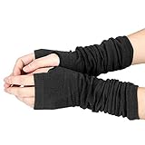 Photo Gallery mriive uomini unisex in maglia morbida calda guanto lungo inverno caldo, nero Photo Gallery mriive uomini unisex in maglia morbida calda guanto lungo inverno caldo, nero