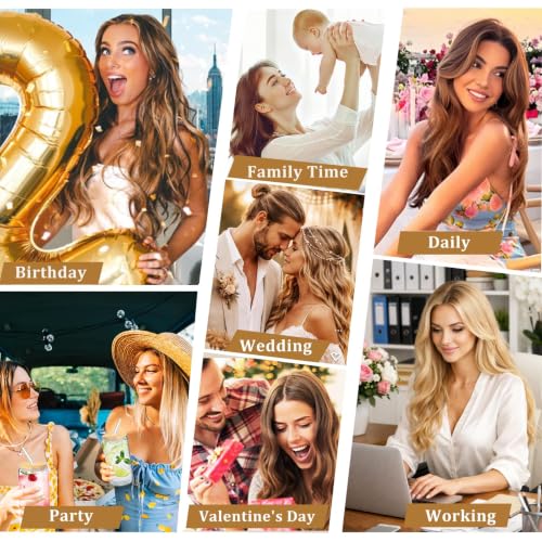Image of Chestnut Brown Hair Extensions Real Human Hair Clip Ins Remy for Women | No Tangle, No Shedding, Human Hair Clip in Extensions, Seamless Invisible, Volume, Double Weft, 8PCS, 100g, Straight