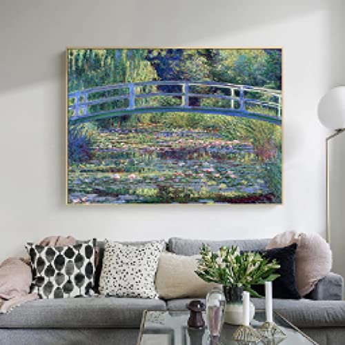 Affiche aquarelle fleurs abstraite pour decoration murale salon style retro