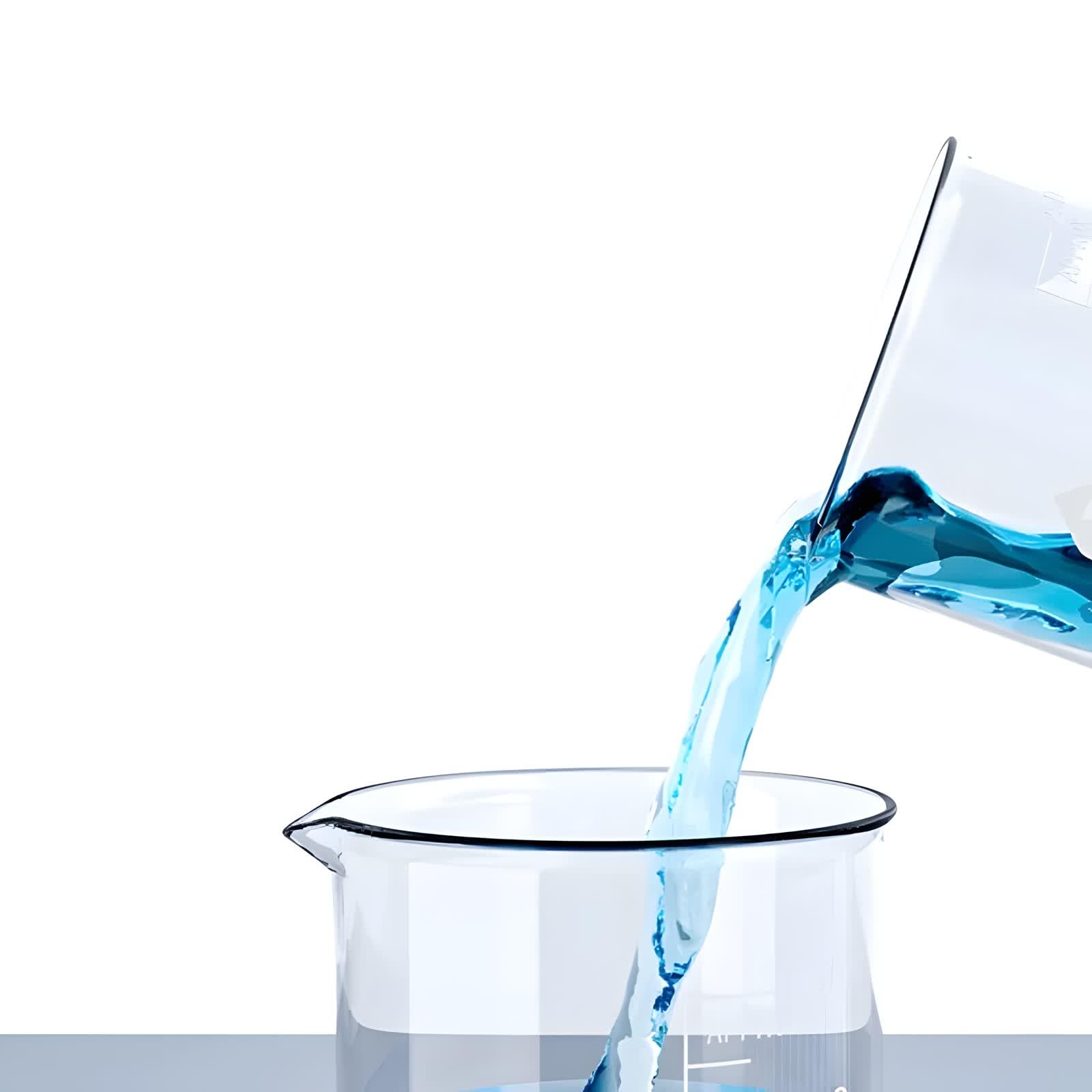 VIDOO Zlewka Laboratoryjna ze Szkła Borokrzemowego Grube Dno Odporna na Wysoką Temperaturę z Podziałką do Chemii i Laboratorium, 3000ml