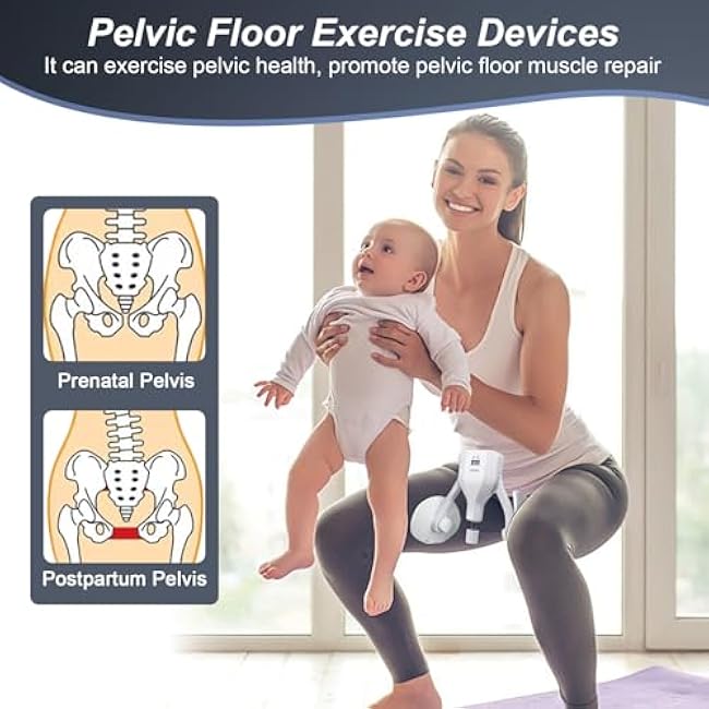 Thigh Master 0-110lbs Adjustable Resistance, Kegel Exerciser with Display Counter, Thigh Trainer for Home Workout Postpartum Training, Slim Thighs,Shape Back & Lift HIPS