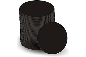 50-Pack NFC Amiibo Compatible Black 25mm Cards