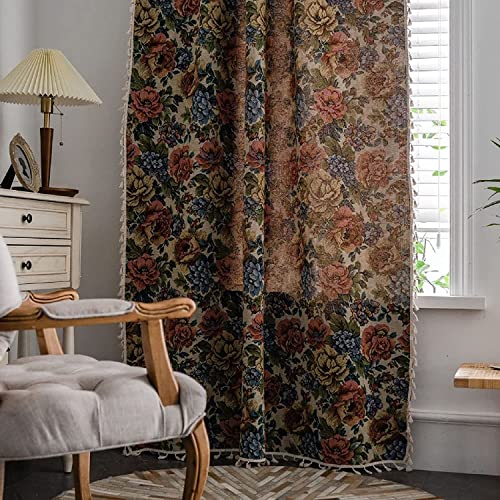 Rideaux colorés jacquard anti-vis-à-vis pour préserver votre intimité