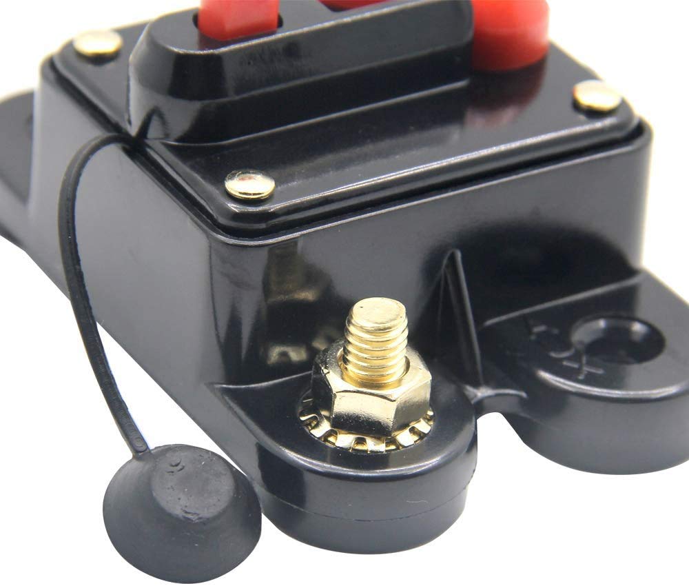 250 Ampere, interruttore di protezione del cavo con reset manuale, 12 V-24 V DC, montaggio superficiale per motore da traino, auto, marina, barca, auto, stereo, altoparlante audio, fusibile