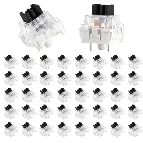 Keyboard Switches, 50 Pcs 3 PIN Black Keyboard Clicker...