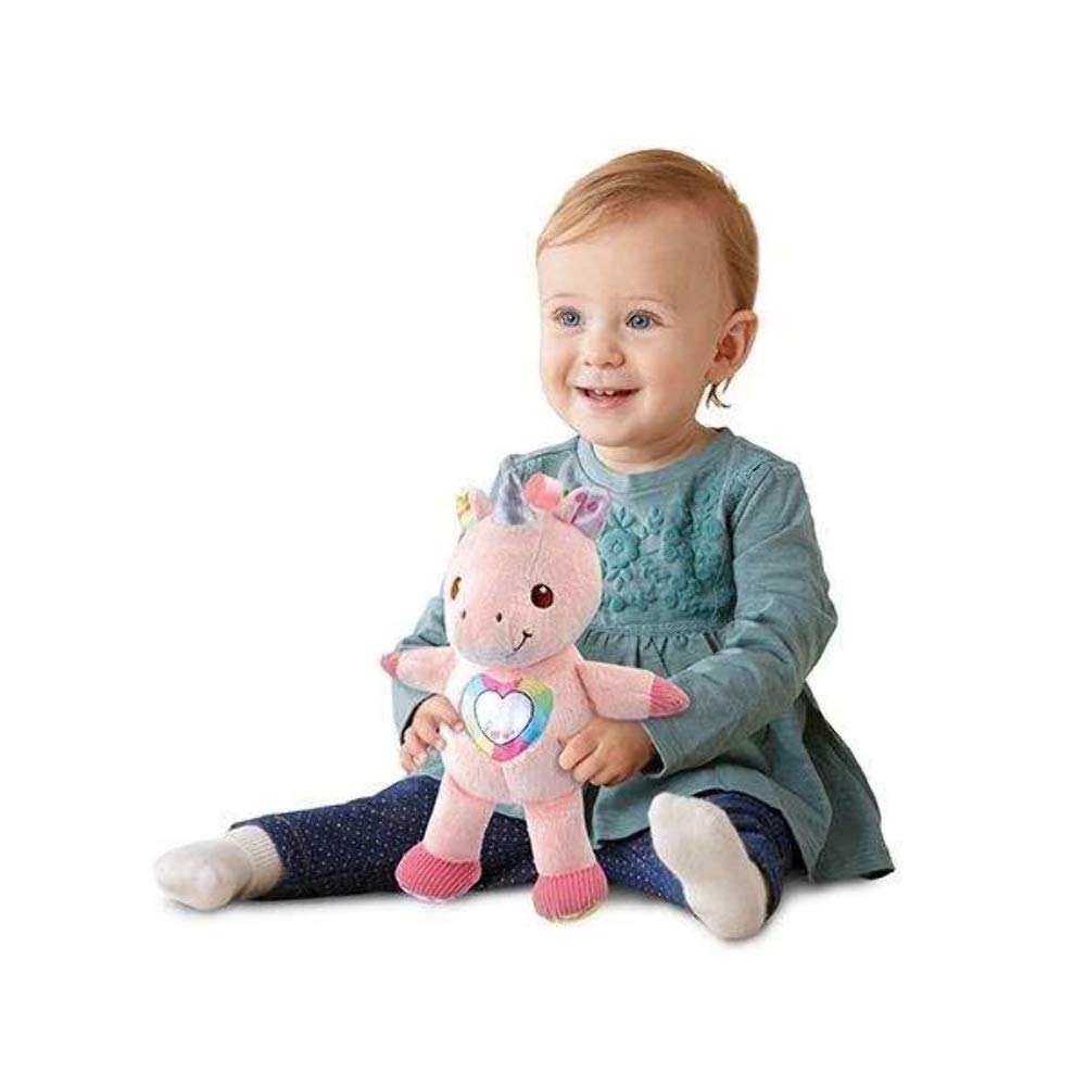 VTech-Baby El Unicornio Cantarín, Peluche para bebés +3 Meses, Texturas Suaves, estimula los sentidos, versión ESP