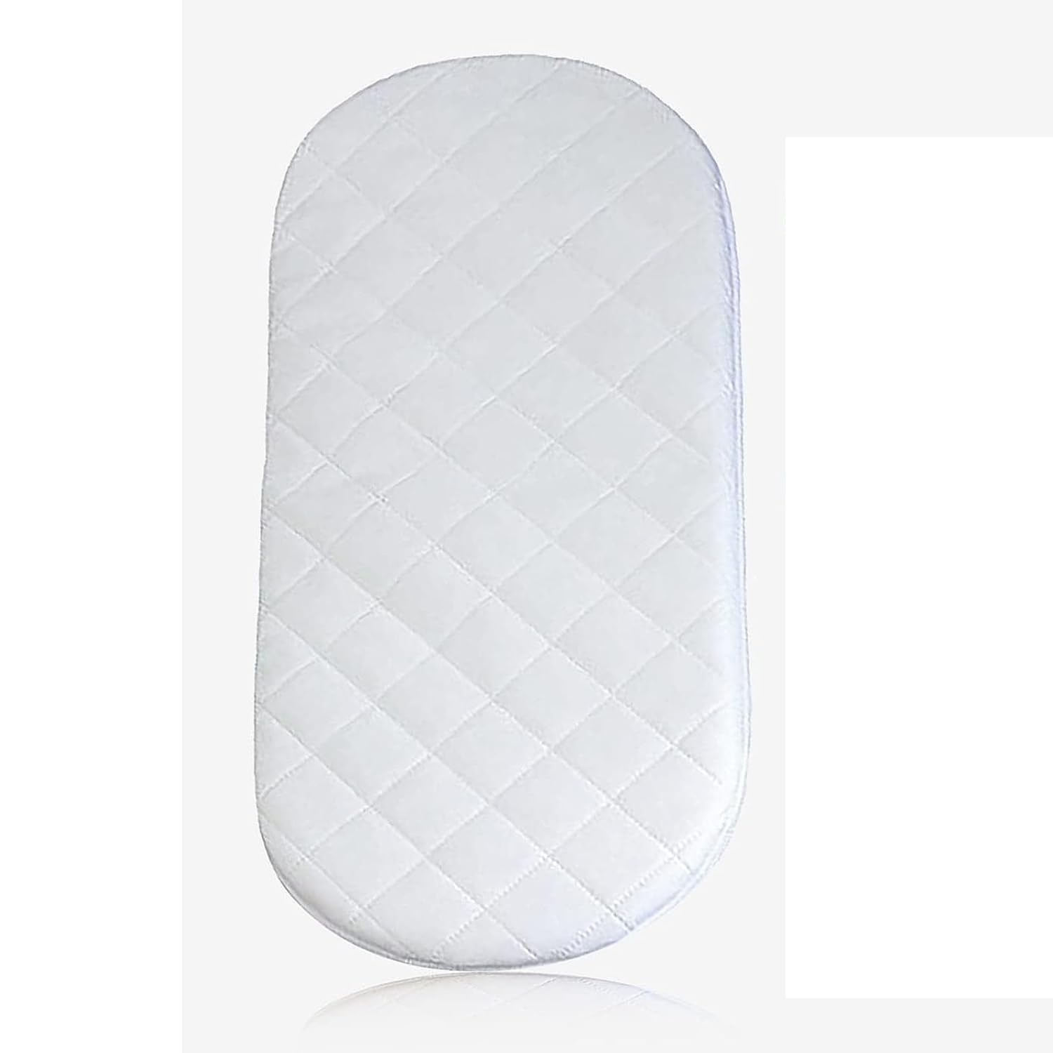 Brillars Baby Moses Basket Mattress Only โ Quilted, Hypoallergenic & Breathable | Fits Most Moses Baskets | Easy-Clean, Comfortable Infant Support (66 x 30 cm)