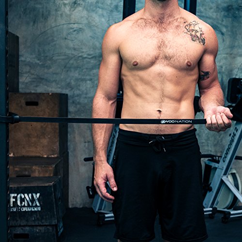 Wod Nation Single Pull Up Assistance Band (30-60Lbs Black Band) - Best For Pullup Assist, Chin Ups, Resistance Bands Exercise, Stretch, Mobility Work & Serious Fitness - 41 Inch Straps #TOP7