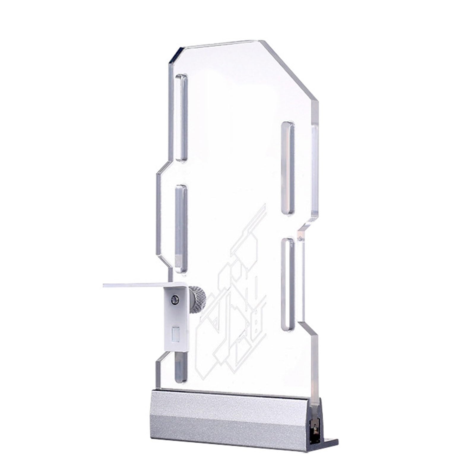 Hdoytxxm Silver Multi-Position Vga Stabilizer Bracket Featuring Dynamic Rgb & Height Argb Gpu Bracket