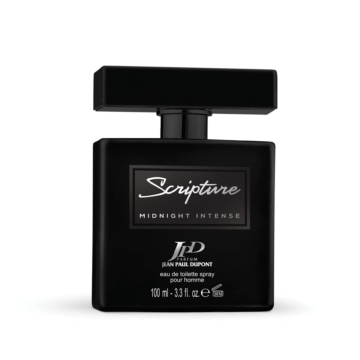 (JPD) Scripture Midnight Intense - Long Lasting Perfume for Men - with Apple, Bergamot and Citrus notes - Eau de Toilette 100ml